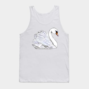 Swan - beautiful white swan Tank Top